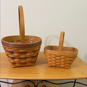 Longaberger 2 Basket Bundle